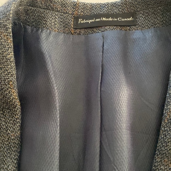 OSCAR de la Renta SPORT JACKET BLAZER grey SZ 44R - Picture 5 of 16